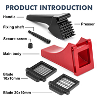 Bpa Gratis Multifunctionele Groentesnijder Aardappelchips Cutter Fruit Dicer Handleiding Gesneden Groentesnijder