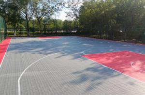 Portable <strong>3x3</strong> Basketball Court <strong>Tiles</strong> Modular Interlocking Eco-Friendly Waterproof Shock Absorption Anti-Slip Plastic Flooring - Product Image 3