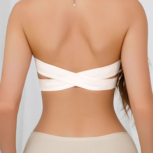 Best Seller <span class=keywords><strong>Reggiseno</strong></span> da Donna Traspirante <span class=keywords><strong>Senza</strong></span> Cuciture <span class=keywords><strong>Senza</strong></span> Spalline <span class=keywords><strong>Push</strong></span>-<span class=keywords><strong>Up</strong></span> con Stecche Laterali Incrociate in Poliammide Intrecciato Invisibile <span class=keywords><strong>Senza</strong></span> Ferretto - Product Image 6