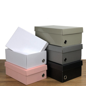 Caja <span class=keywords><strong>de</strong></span> Zapatos Blanca <span class=keywords><strong>de</strong></span> Fábrica para Hombre y Mujer, Caja <span class=keywords><strong>de</strong></span> Envío con Logotipo Personalizado, Tapa Tipo Cielo y Tierra con Orificio para el Dedo - Product Image 1