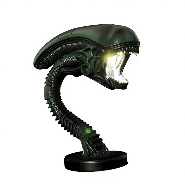 ALIEN LAMPS Alien Biological Lamp Holders USB Powered 3D Printed Resin Ornament Home Decor for Bedroom