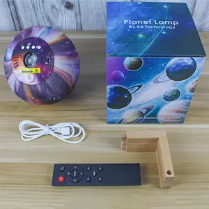 Lumière de lune rechargeable USB avec télécommande LED pour la décoration de la maison Lumière laser pour la veilleuse de fête Lampe de lune 3D pour la scène