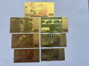 Groothandel op maat gemaakte euro gouden bankbiljetten promotie dubbelzijdige bankbiljetten voor feesten fabrieksprijs - Product Image 3