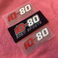 Étiquette imprimée par transfert thermique de marque écologique, logo privé, étiquette de col lavable par transfert thermique DTF