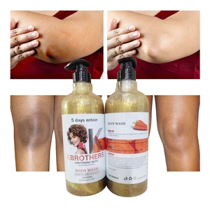 Etiqueta privada Exfoliantes profundos K Brothers Body Wash Belleza Cuidado <span class=keywords><strong>DE</strong></span> LA PIEL 5 días Acción Aclarante Baño Hidratante Aclarante 1000ML - Product Image 1