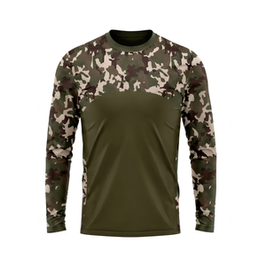 เสื้อเจอร์ซีย์ลายพรางแขนยาวสำหรับผู้ชายแบบสั่งทำพิเศษ พิมพ์ลายแบบซับลิเมชั่น แห้งเร็ว ผลิตจากโพลีเอสเตอร์ ใส่ได้ทุกฤดู - Product Image 1