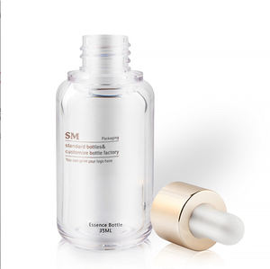 Vente en gros de flacons compte-gouttes en verre dépoli transparent avec embout en aluminium doré brillant, 20/410, 15 ml, 30 ml, pour huiles essentielles personnelles - Product Image 6