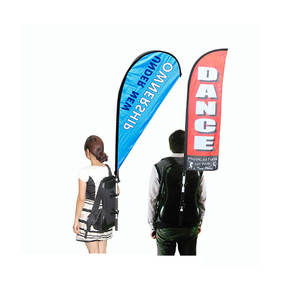 Suministro directo de fábrica, mochila con logotipo impreso, bandera para caminar, producto publicitario promocional, mochila personalizada barata, bandera - Product Image 6