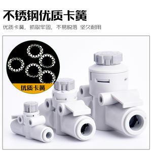 Válvula Reguladora de Velocidad de Paso Directo Tipo SMC AS1002F-04A 06A, Acelerador de Tubería AS2052F-08A, Conector OEM - Product Image 4