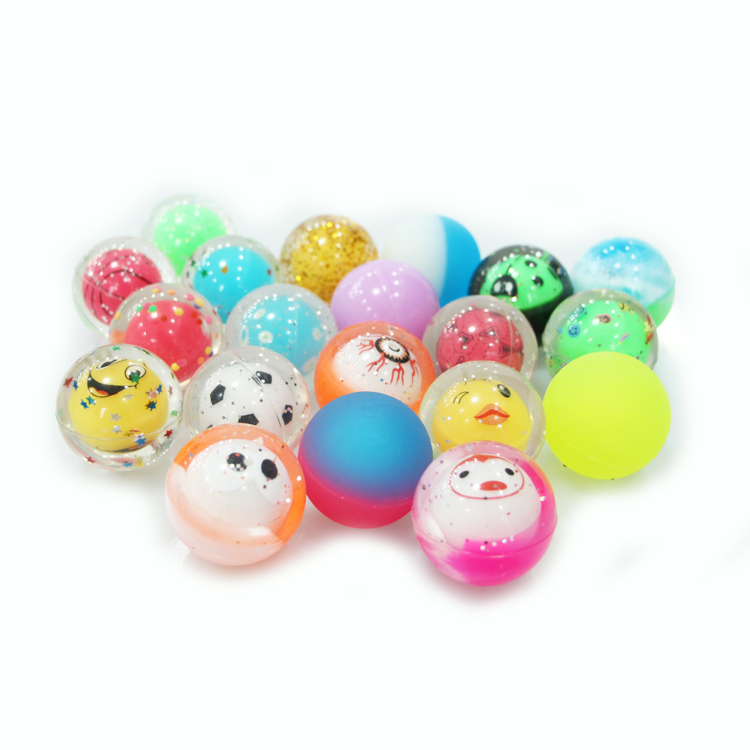 Wholesale customized bouncy led light inside rubber balls with lightning inside