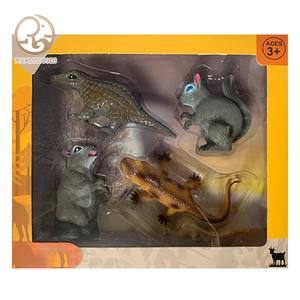 Vente en gros <span class=keywords><strong>PVC</strong></span> modèle animal jouet coffret cadeau comprenant éléphant orang-outan zèbre léopard dinosaure décoration de maison de jeu pour enfants - Product Image 6
