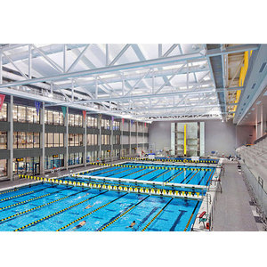 Tetto a traliccio spaziale curvo zincato per piscina coperta di lusso e sala acquatica - Product Image 6