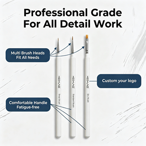 Juego <span class=keywords><strong>de</strong></span> Pinceles para Pintar Modelos <span class=keywords><strong>de</strong></span> Diseño Nuevo, 3 Piezas, Mango <span class=keywords><strong>de</strong></span> Madera, Pelo <span class=keywords><strong>de</strong></span> Nailon, Pincel <span class=keywords><strong>de</strong></span> Detalle para <span class=keywords><strong>Pintura</strong></span> en Miniatura - Product Image 3