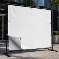 Bannière en vinyle transparente personnalisable et durable pour les publicités d'entreprises logicielles, de la technologie et du monde des affaires