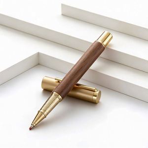 Luxury Promotional Sandalwood Metal Gel <b>Pen</b> Set High Quality Signature <b>Pen</b> with Gift Box Wholesale Custom <b>Pen</b> Suitable As Gifts - Product Image 6