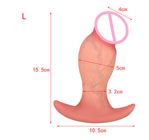 Masturbateurs Plug Anal Cage de chasteté Liuid Silicone Anal godemichet Anal Sax jouets pour homme masseur de Prostate mâle - Product Image 3