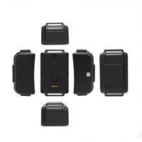 Collar de Caza Inalámbrico 4G LTE WiFi GPS, Mini Rastreador LBS Impermeable para Perros con Soporte para PC, 1 Año de Garantía