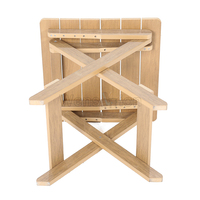 Table de jardin pliante en bois et plastique pour camping, couleurs personnalisées
