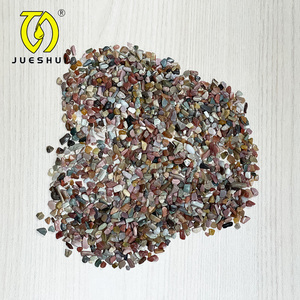 JUESHUI Farbenfrohe Polierte Kieselsteine 3-8mm Aquarium Dekorative Kiesel Regenbogensteine Fischbecken Bodenlandschaft Fujian - Product Image 1