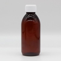 Bouteille de sirop contre la toux Prométhezine en plastique 8oz 250ml bouteilles de médicaments vides en PET ambré