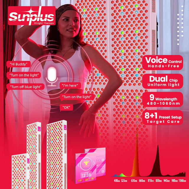 Factory Price Red Infrared Therapy Multiple Light Band Red Light Therapy Panel 940 Nm Blue Red Green Light Therapy Supplier