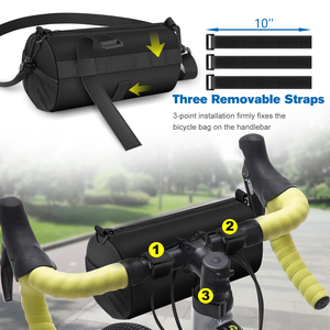 Sac de guidon de vélo personnalisé en gros, étanche, pour cadre avant, avec rangement pour bouteille d'eau et téléphone - Product Image 4