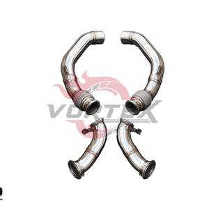 Tubería de Escape Turbo Vortex con Protección Térmica de Acero Inoxidable SS304 para F90 M5, Acabado Pulido Espejo, Garantía de 24 Meses, Mejora del Rendimiento, Instalación con Pernos - Product Image 2