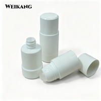 Flacon roll-on anti-fuite en PP de 50 ml, flacons à bille remplaçables, contenants en plastique pour huiles parfumées pour les marques cosmétiques