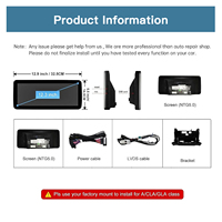 Autoradio Multimédia Sans Fil CarPlay Android Auto avec Écran Linux 12,3'' pour Mercedes Benz NTG4.0/4.5/5.0 GLA CLA GLC W205 W176 W212