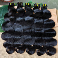Extensiones de Cabello Humano 15A, Paquetes de Cabello Humano con Ondas Corporales, Cabello Humano 100% Virgen Vietnamita Sin Procesar para Mujeres
