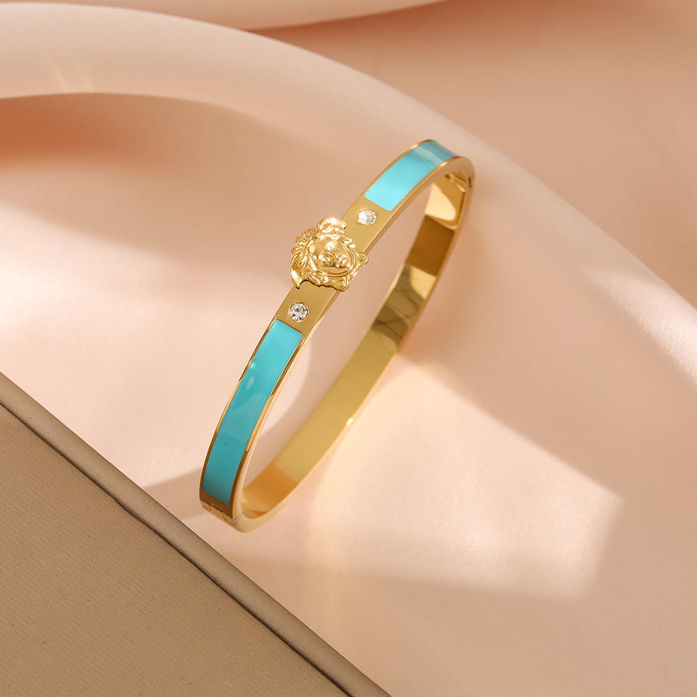 New Arrival 18K Gold Plated Luxury Stainless Steel Bracelet Famous Brands  Designer Jewelry for Women Popular Fashion Bangles