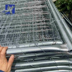 Hochwertiger Drahtzaun für Hirsche, Ziegen, Pferde, Feldzaun, Verzinkter Viehzaun mit Roter Warnlinie Oben - Product Image 4