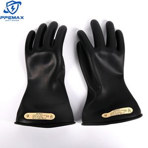 Guanti di sicurezza PPE mano guardalinee da lavoro 500V lattice morbido 0.75mm spessore guanti a prova di elettricità - Product Image 1