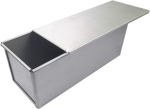 Molde para Pan <span class=keywords><strong>Pullman</strong></span> de 450g/500g/600g/750g/900g/1000g/1200g con Tapa, Molde para Hornear de Acero y Aluminio con Tapa, Molde para Pan - Product Image 6
