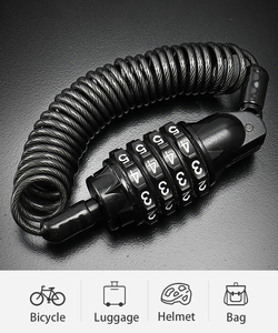 Xuntin — <span class=keywords><strong>casque</strong></span> de <span class=keywords><strong>moto</strong></span>, combinaison de 4 chiffres, haute sécurité, <span class=keywords><strong>cadenas</strong></span>, pour vélo pliable - Product Image 4