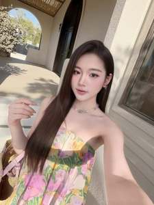 เดรสยาวทรงหลวมสไตล์โบฮีเมียนลายดอกไม้สำหรับผู้หญิง สายเดี่ยว ใส่สบาย เหมาะสำหรับไปเที่ยวทะเล รีสอร์ท  ไซส์ใหญ่ ขายส่ง รับสั่งทำ - Product Image 6