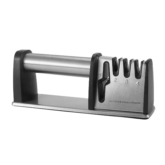 Кухонный ножничный инструмент, Заточная машина 4 в 1, точилка для ножей, камень