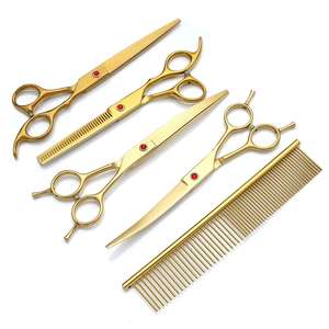 IC-70A 7 inç çeşitli renkler bakım makas Pet güzellik makas seti stilist makas seti - Product Image 3