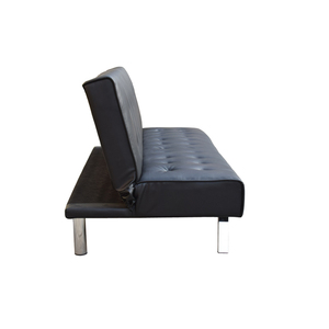 Nuovo Design Divano <span class=keywords><strong>Letto</strong></span> Moderno in Ecopelle Nera Pieghevole a 3 Posti per Appartamento e Soggiorno in Offerta - Product Image 5