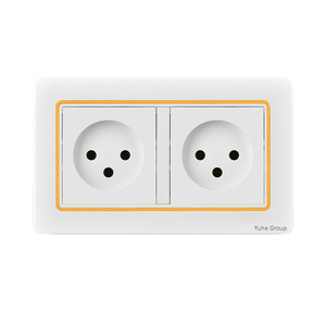 Enchufe Doble de Pared con Panel Táctil Oculto Israelí, 2 Posiciones, 146 mm, Tipo Grande, con Material de PC Ignífugo - Product Image 1