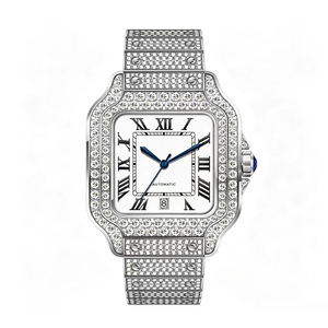 Montre de luxe personnalisée en moissanite et diamants, style hip-hop, avec design glacé pour les marques de mode - Product Image 6