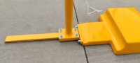 Équipement de badminton mobile de haute qualité fabriqué en Chine, filet de badminton portable sur colonne, hauteur 1,55 mètre