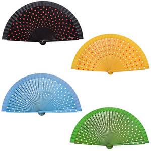 Retro hechos a mano ventilador de madera a mano ventilador-punto de la onda español ventilador de mano para bailar y regalo - Product Image 1