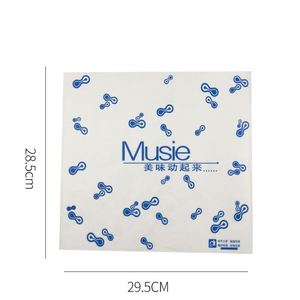 Custom Logo Printed <b>Greaseproof</b> <b>Paper</b> for Fast Food Packaging Sandwich Shawarma Wrapping Burger Hamburger - Product Image 6