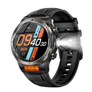 Montre connectée d'extérieur, autonomie de la batterie de 25 à 35 jours, étanche 3ATM, écran tactile AMOLED, tracker de fitness, fréquence cardiaque, oxygène sanguin, <span class=keywords><strong>Android</strong></span> - Product Image 2