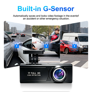 กล้องบันทึกวิดีโอติดรถยนต์ WiFi ความละเอียด 1080P บันทึกแบบวนซ้ำ โหมดจอดรถ 24 ชม. มุมมอง 120 องศา เครื่องบันทึกภาพติดรถยนต์มุมกว้าง รองรับ G-Sensor - Product Image 3
