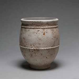 Fioriera <span class=keywords><strong>Grande</strong></span> in Cemento Stile Vintage Americano per Esterni/Interni, Vasi per Piante Intagliati a Mano Durevoli con Foro di Drenaggio per Giardini di Ville di Lusso - Product Image 4