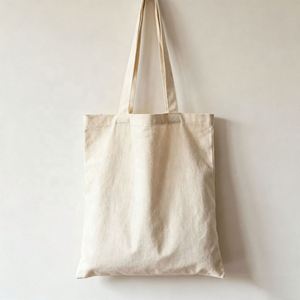 Fashion Plain White Organic Cotton Tote <b>Bag</b> Recycle Cotton Canvas <b>Bag</b> - Product Image 2