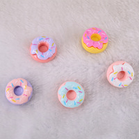 Cabujones de resina de imitación de frutas, galletas y donas para decoración de teléfonos, manualidades DIY y miniaturas para casas de muñecas