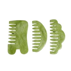 Peigne à cheveux en <span class=keywords><strong>jade</strong></span> rond, peigne de massage des méridiens, masseur de tête en <span class=keywords><strong>jade</strong></span> vert, peigne en <span class=keywords><strong>jade</strong></span> pour usage domestique - Product Image 4